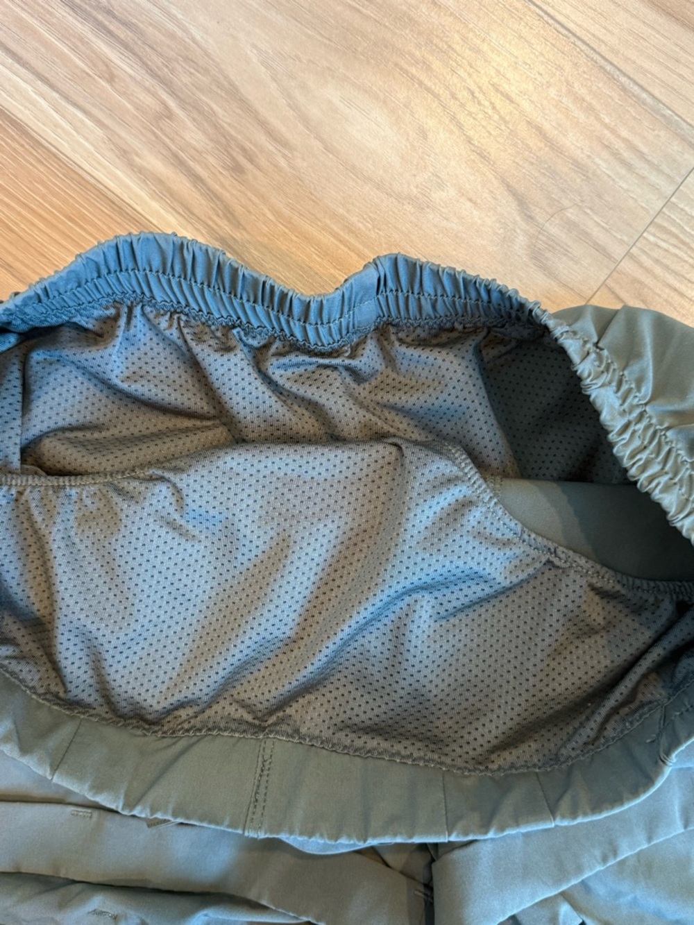 Women’s Zyia Athletic Shorts in Olive Green with Elastic Waist Small S - Picture 4 of 5